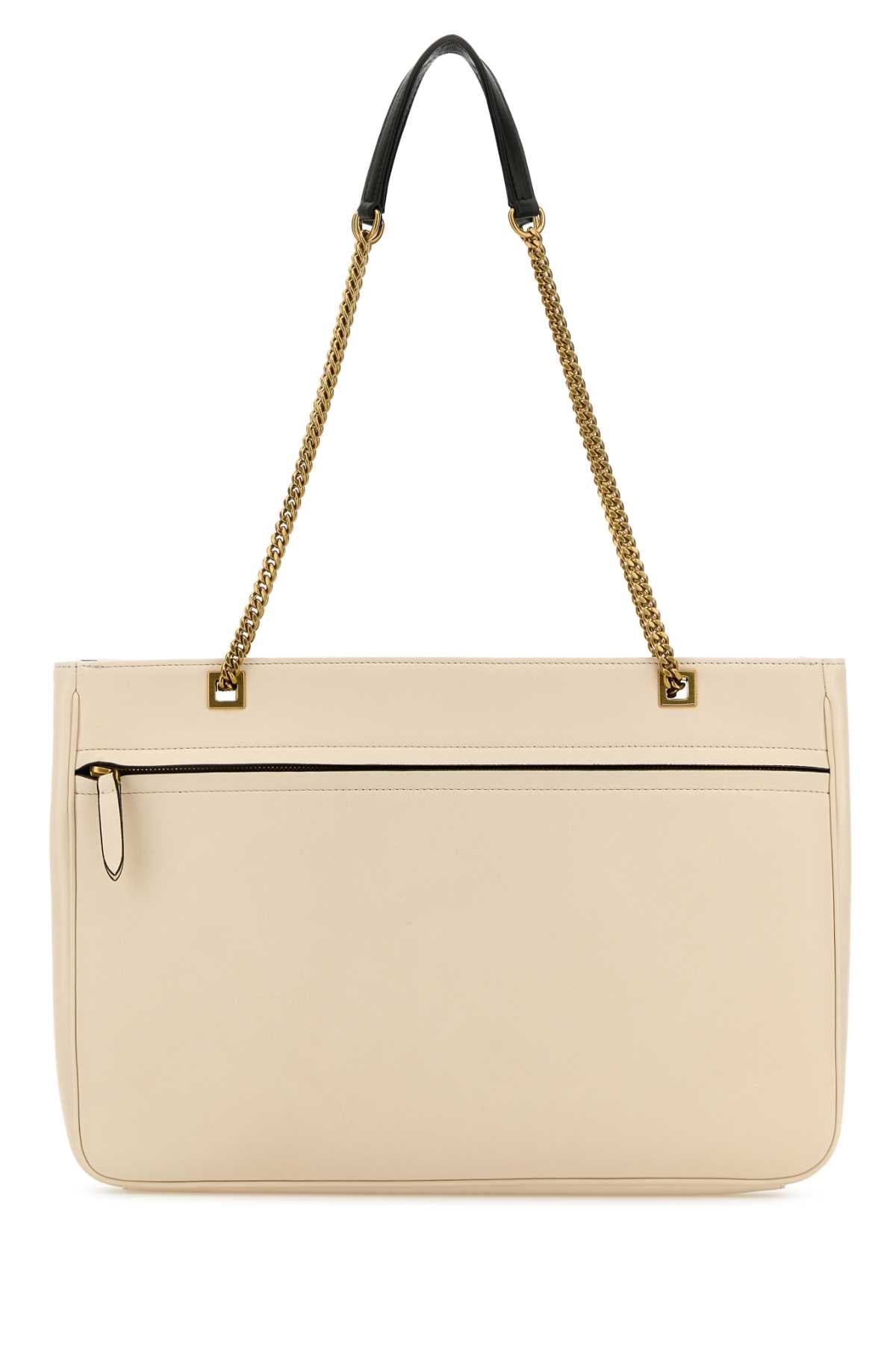 Valentino Garavani Women Sand Leather Medium Viva Superstar Shopping Bag