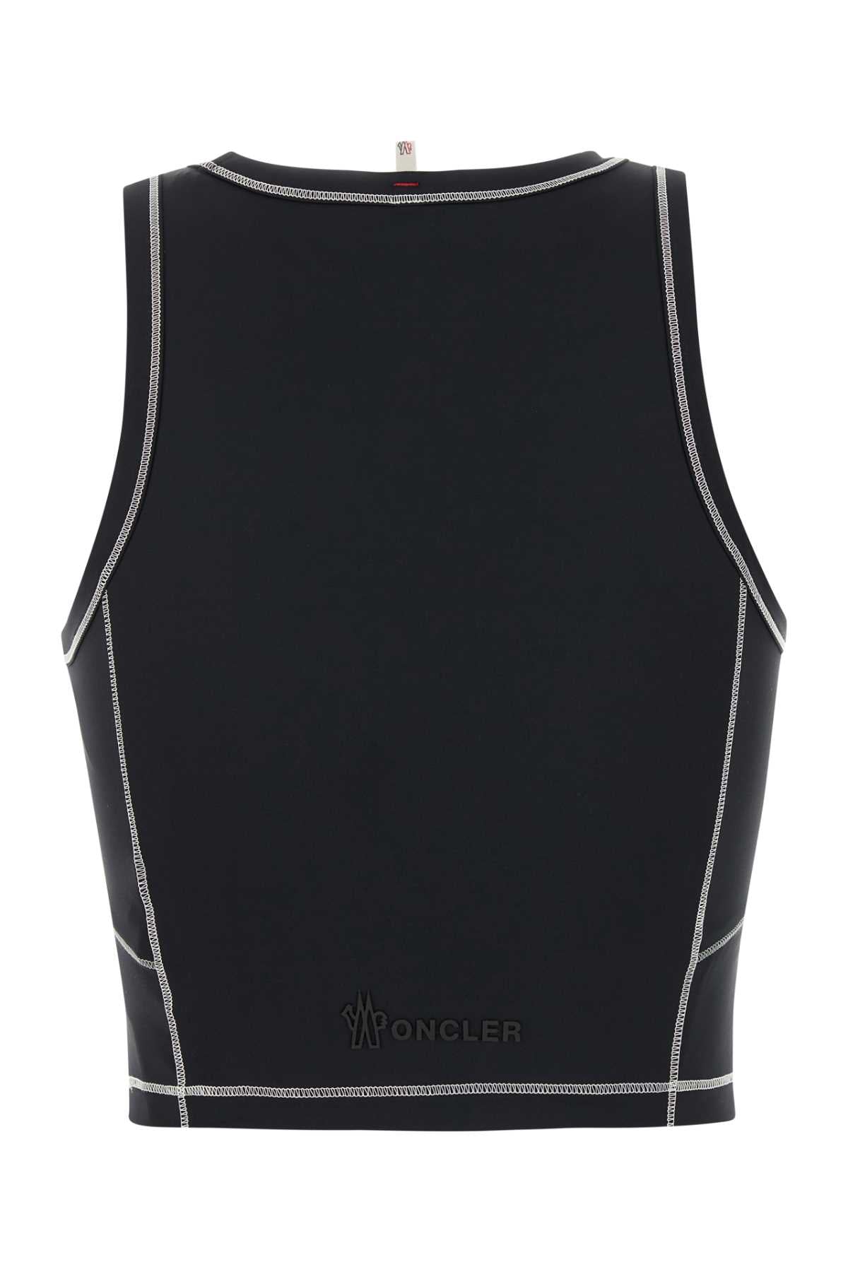 Moncler Grenoble Women Black Stretch Nylon Top