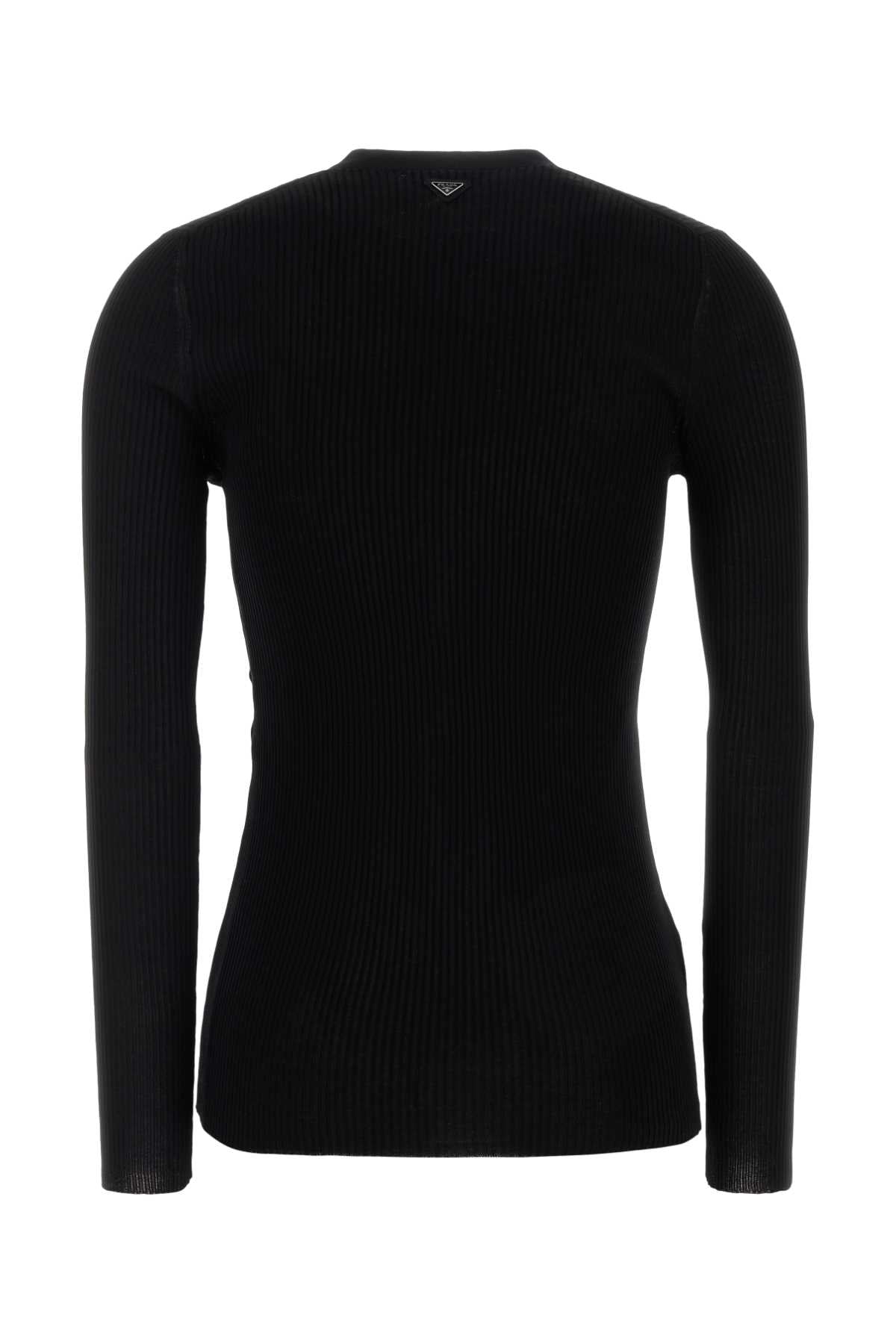 Prada Women Black Cotton Cardigan