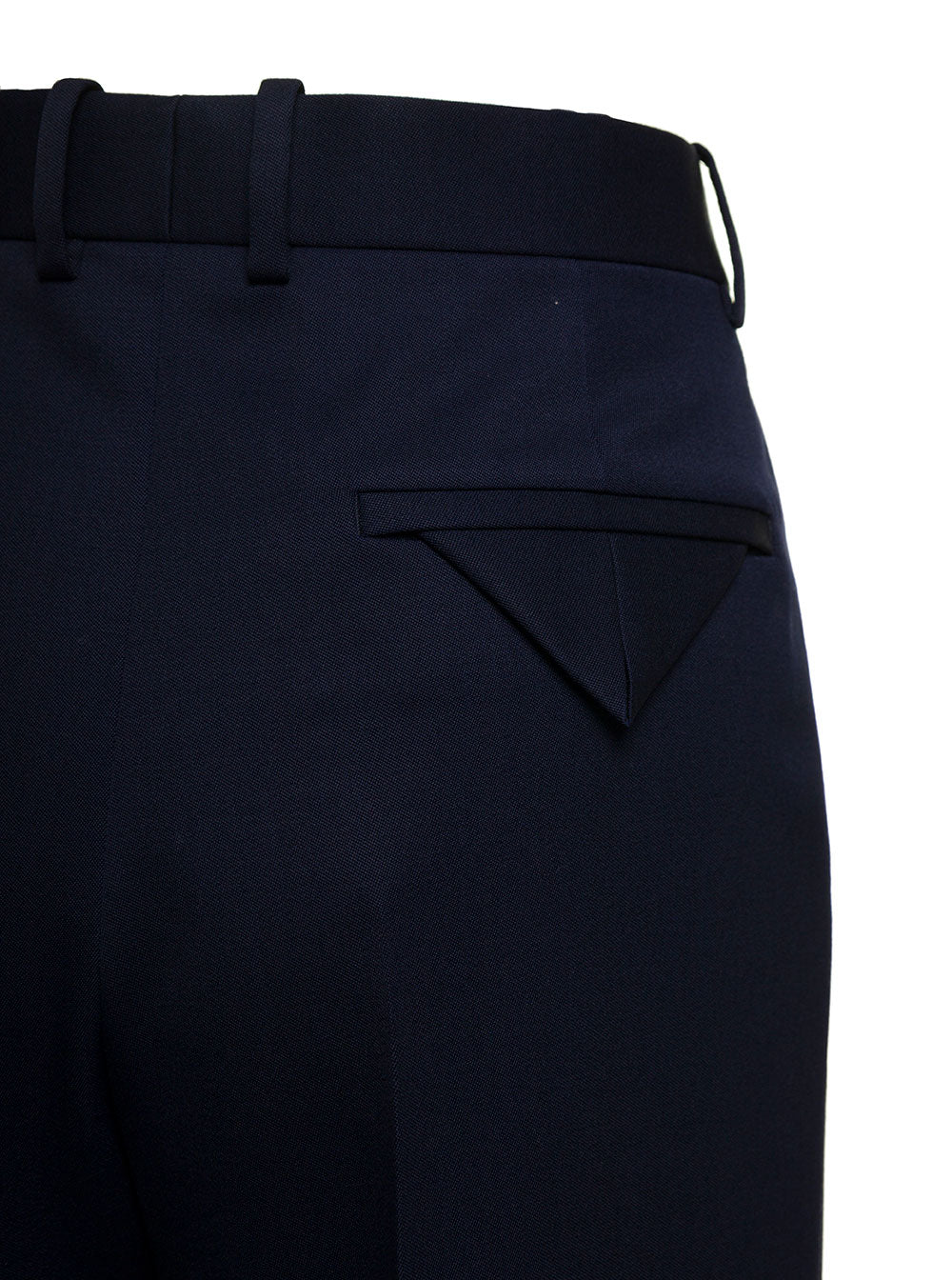 Bottega Veneta Women Blue Tailored Pants In Wool Woman