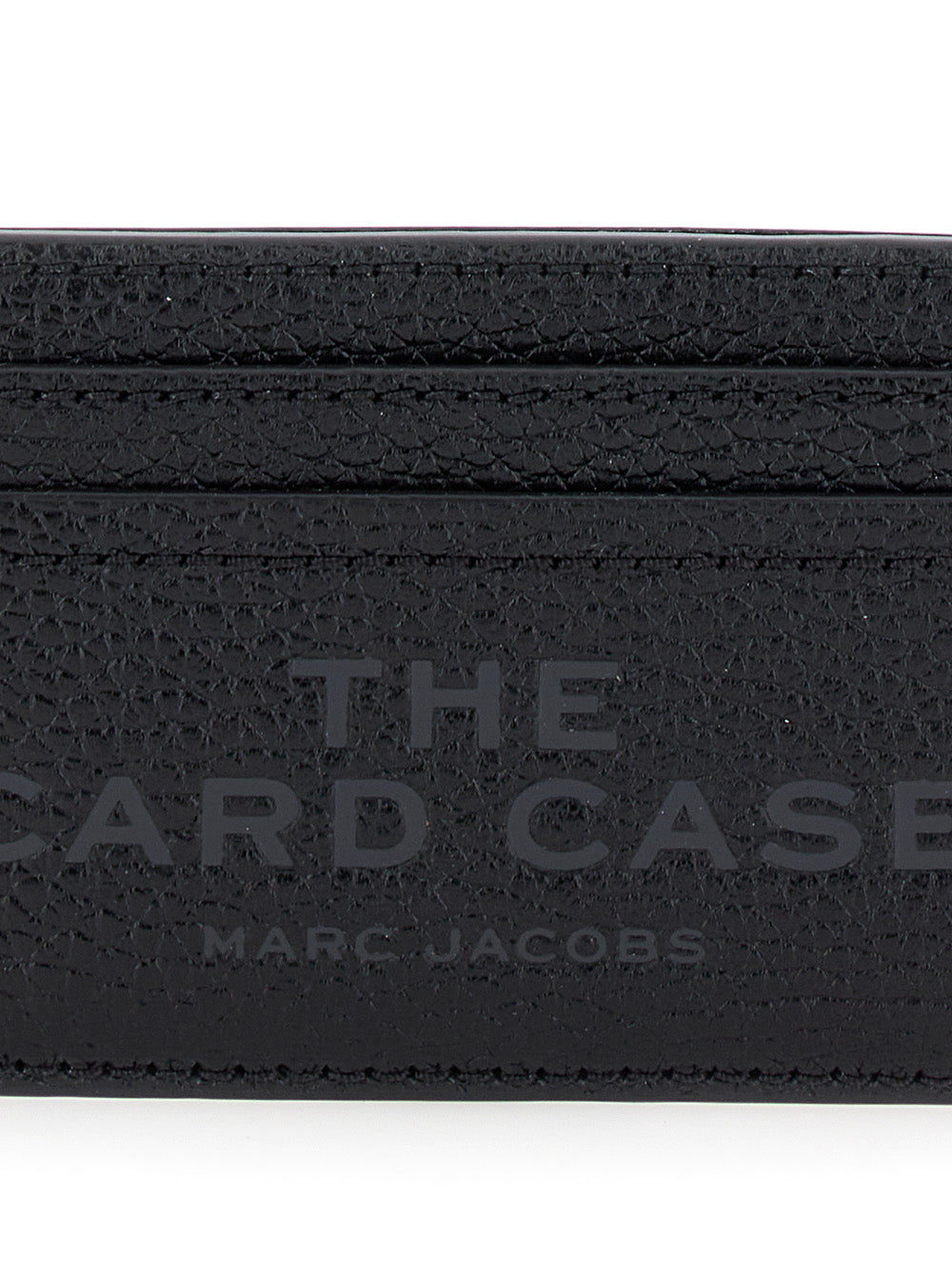 Marc Jacobs Women Black Card Holder With Card Slot And Logo On The Front In Leather Women