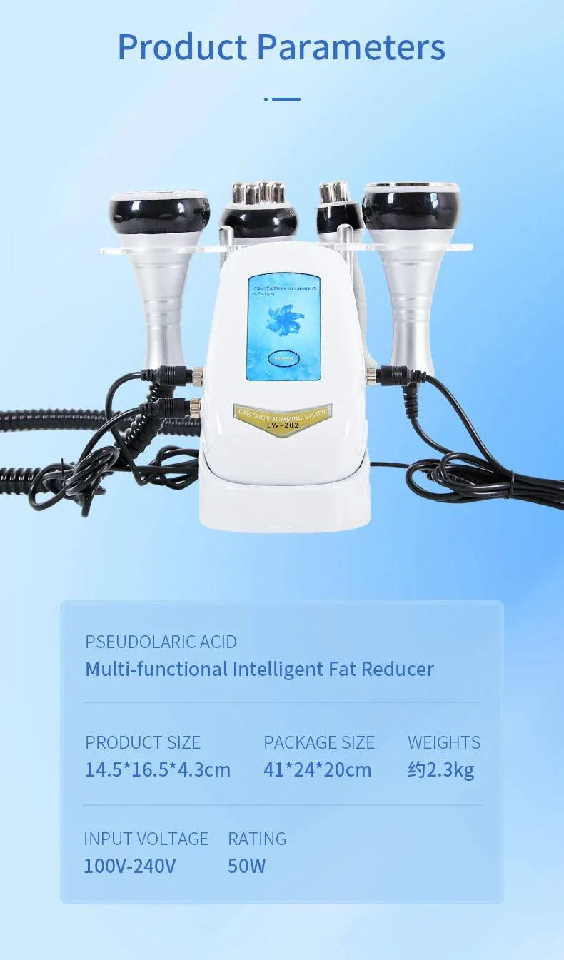 GlowPro 40K 4IN1 Cavitation Slimming Machine – Facial Massager & Skin Tightening for Lifted, Youthful Skin