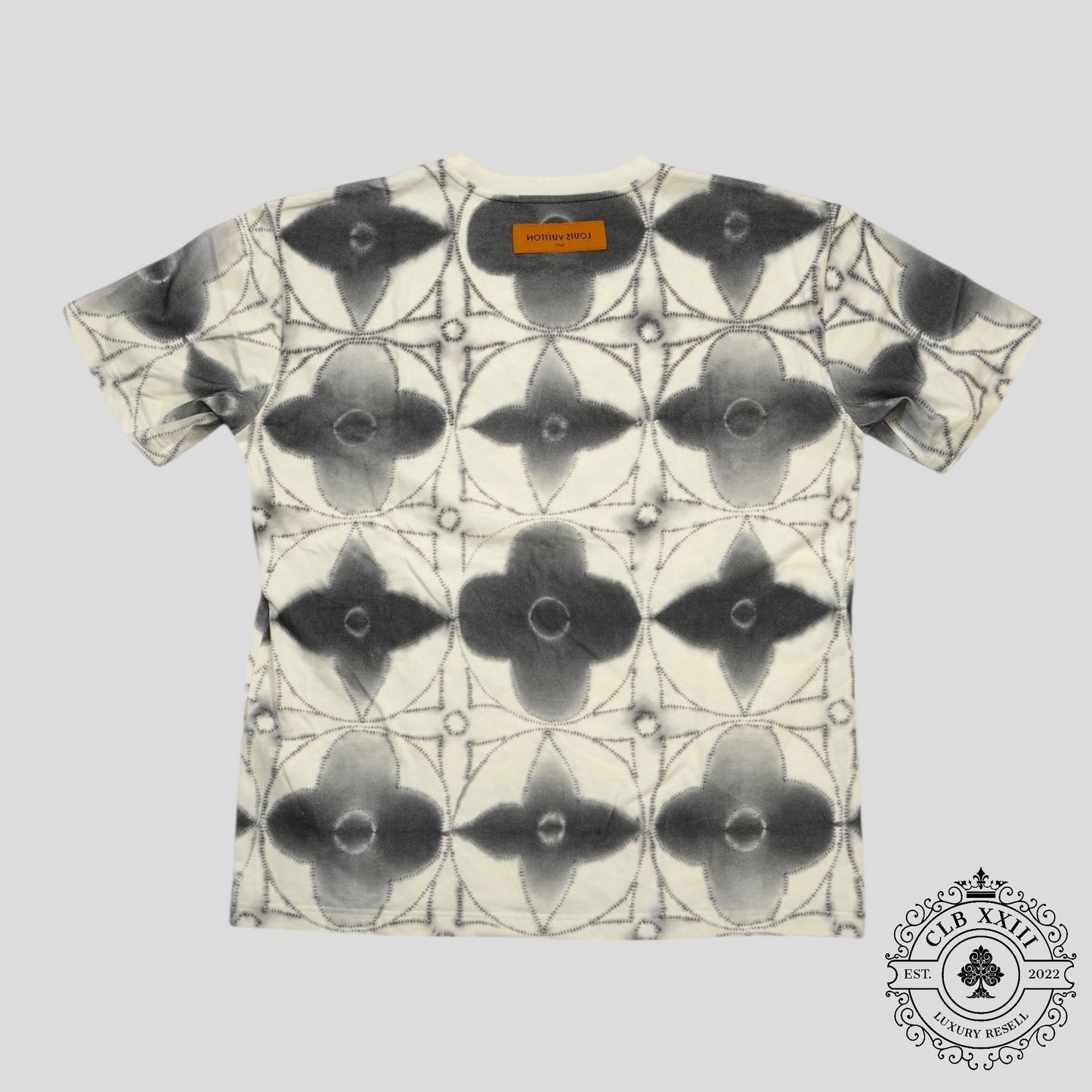 Louis Vuitton Printed Shibori Tie-Dye Tee in White