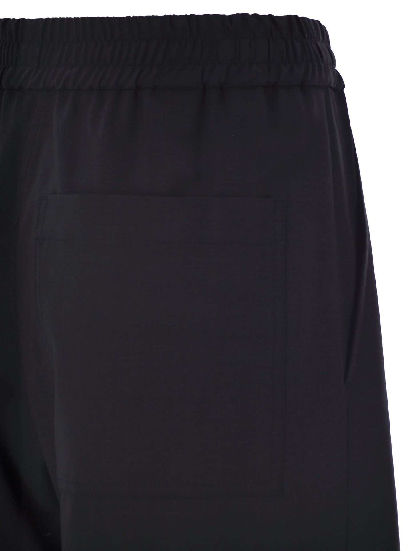 Brunello Cucinelli Women Tropical Luxury Wool Loose Trousers
