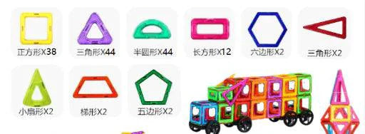 Mandotos Creative Magnet Constructors Magnetic Building Blocks Educational Construction Set For STEM Learning