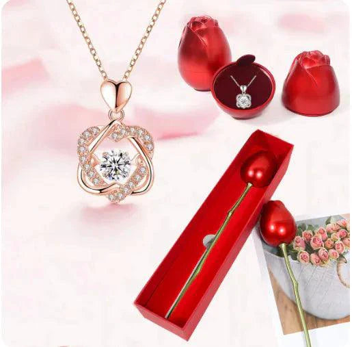 Elegant Rose Gold Heart Necklace