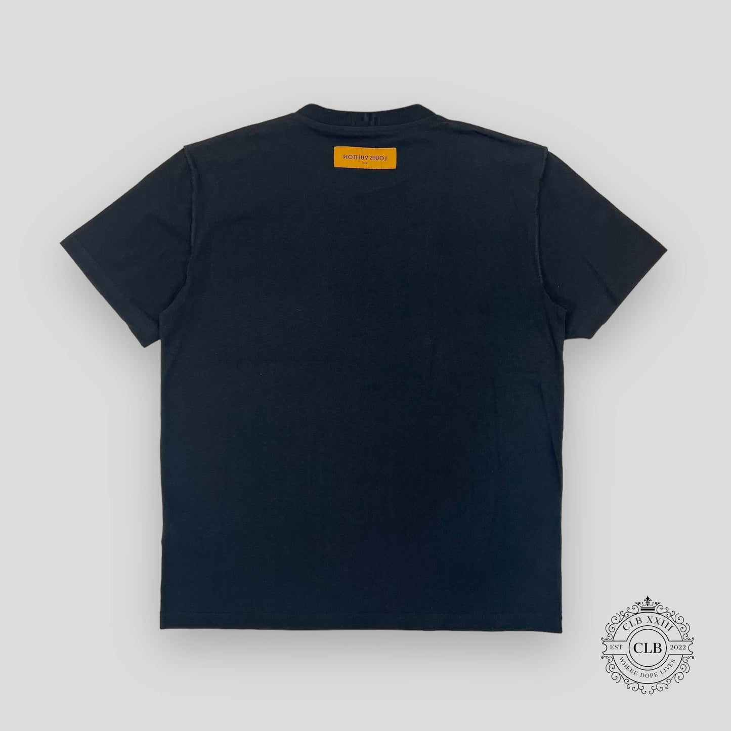 LOUIS VUITTON LV SPREAD EMBROIDERY T-SHIRT - BLACK