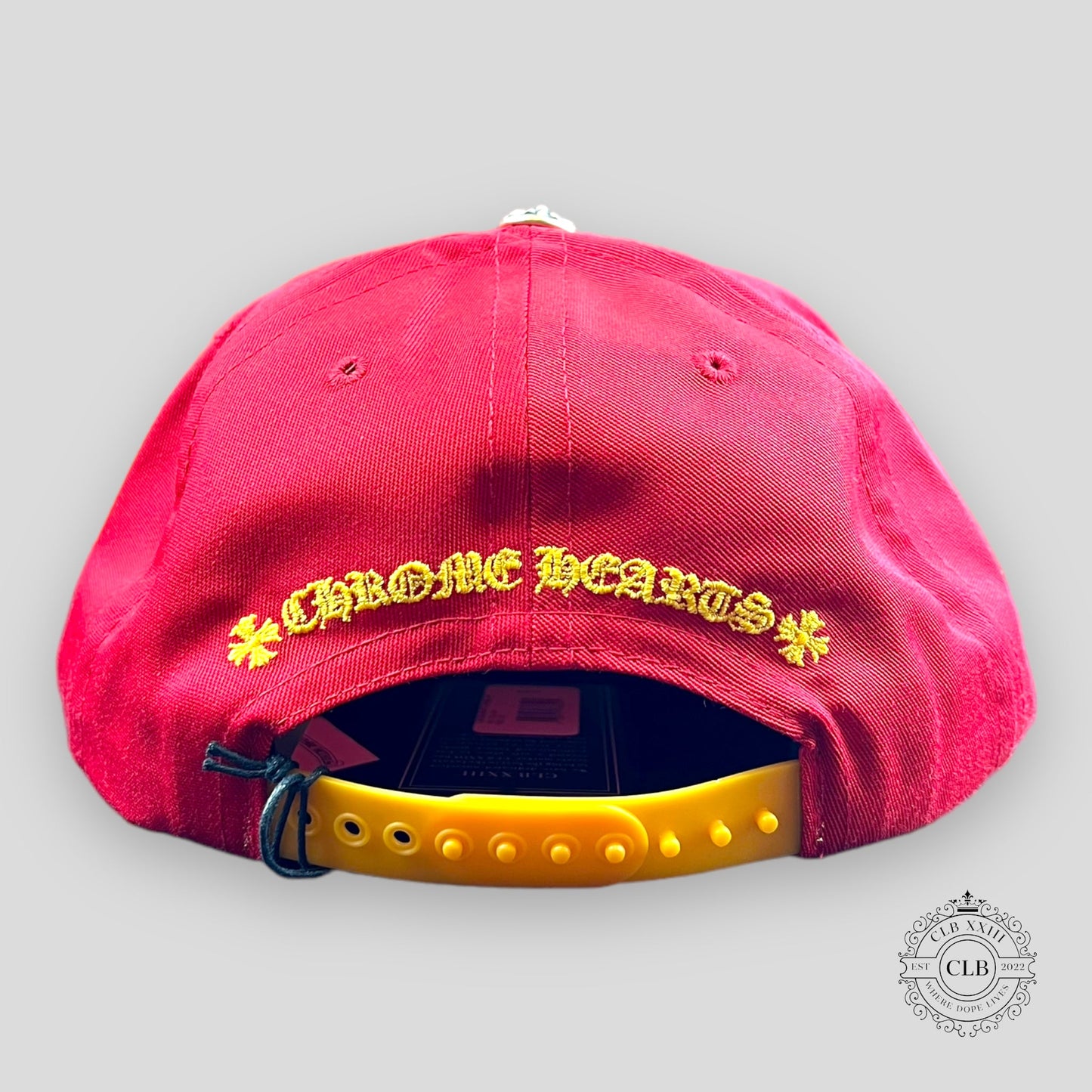 Chrome Hearts CH Embroidered Hat in Red / Yellow