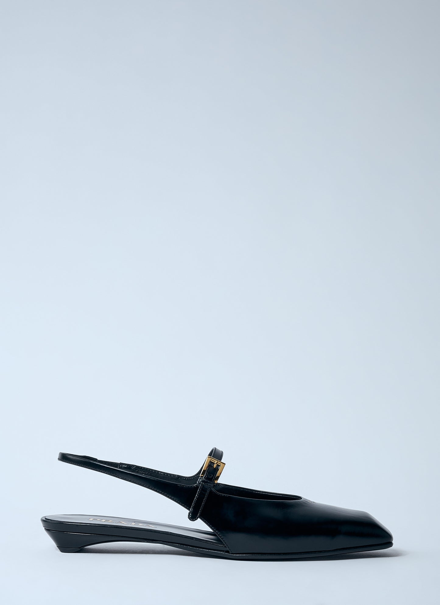 Prada Women Leather Slingback Ballerina Pumps