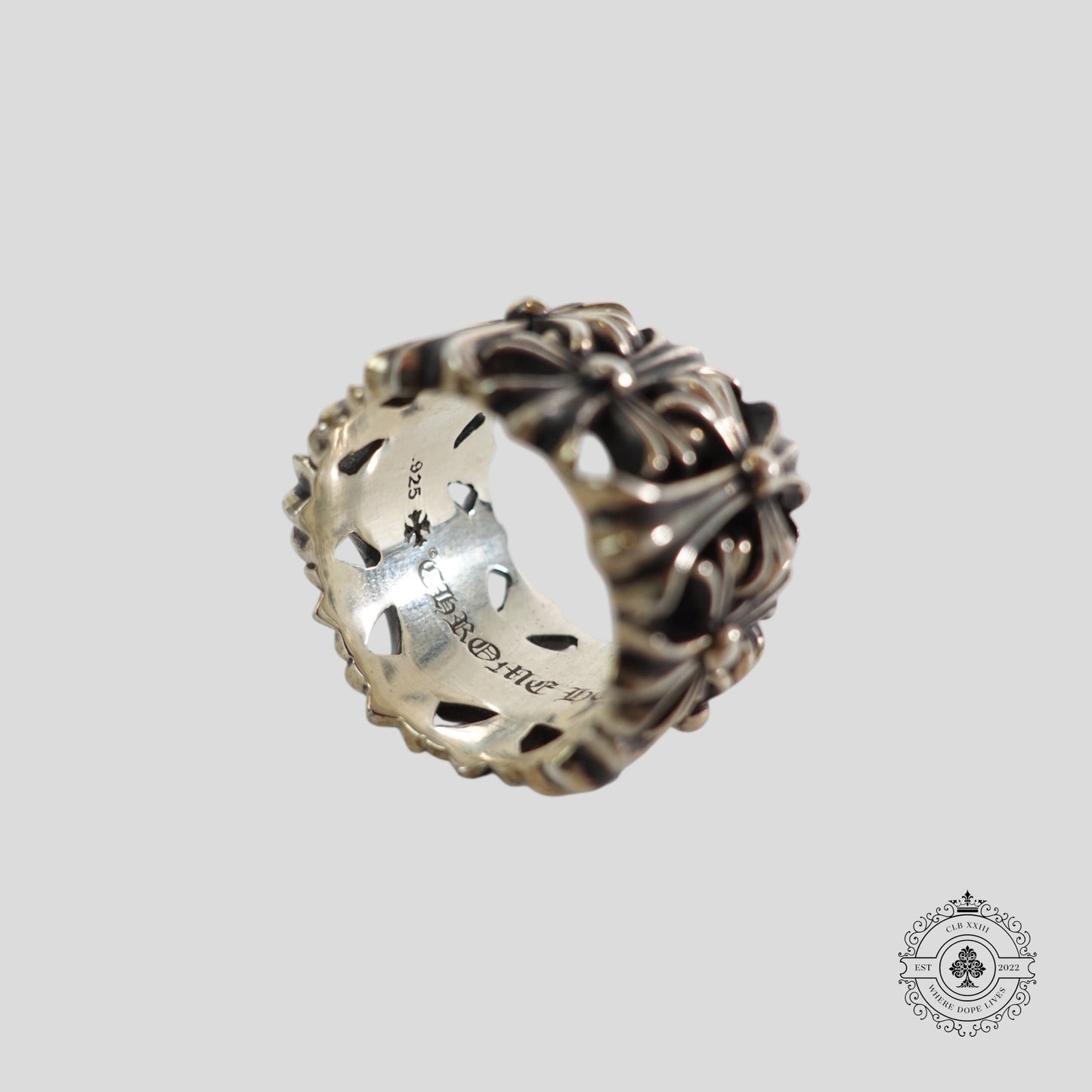 Chrome Hearts Cemetery Ring in Silver