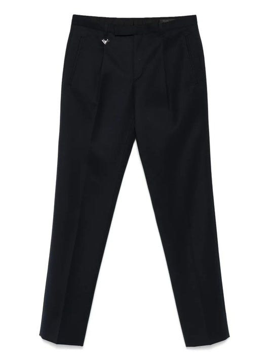Prada Men Tapered Leg Wool Trousers