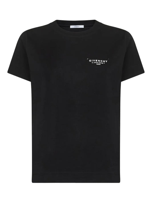Givenchy Women Back Print Regular Fit Cotton T-Shirt