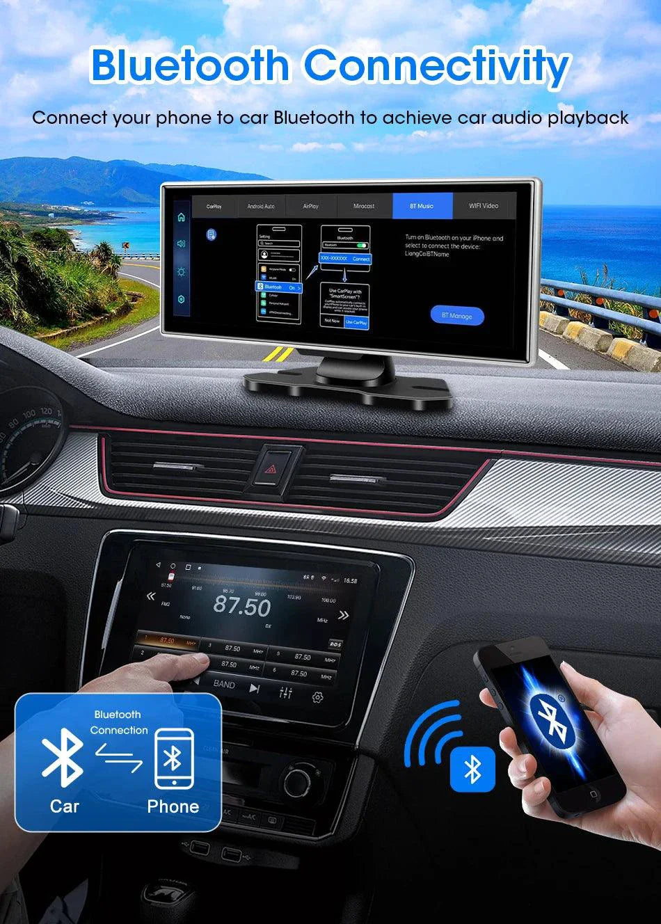 Dash Cam 10.11.26" with 4K Resolution and GPS