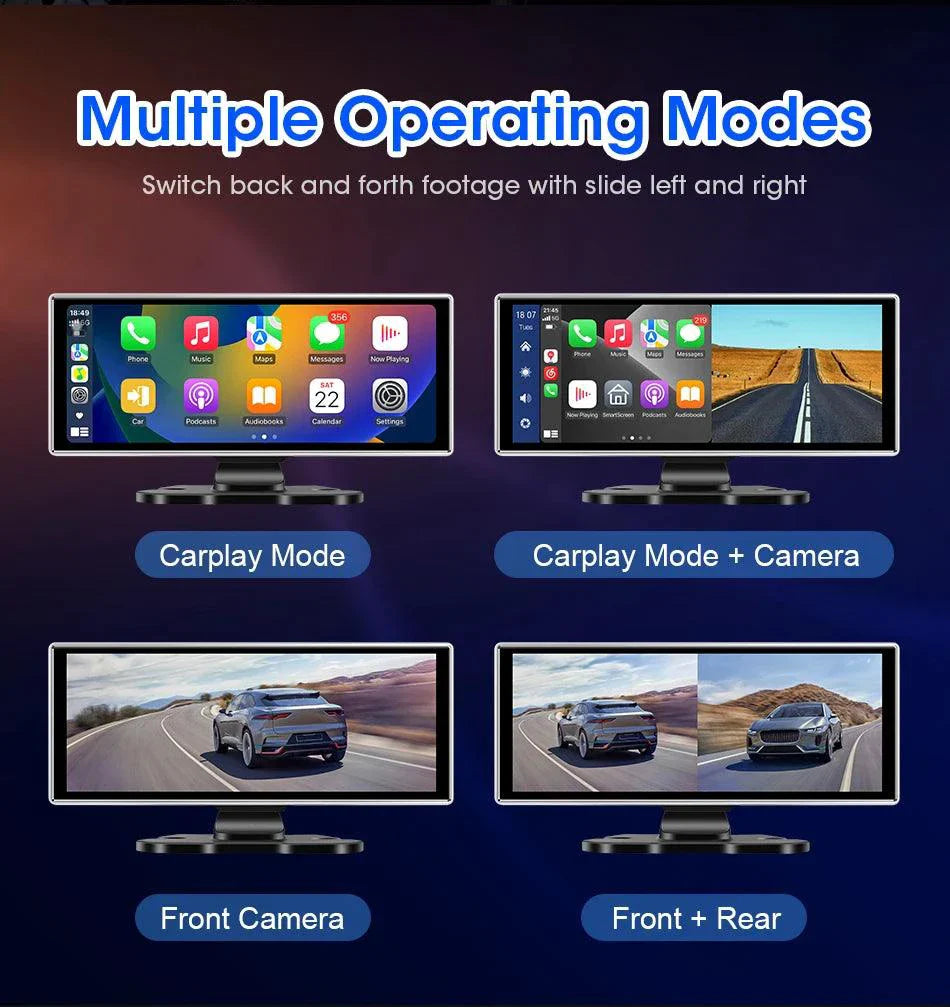 Dash Cam 10.11.26" with 4K Resolution and GPS