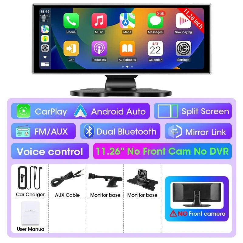Dash Cam 10.11.26" with 4K Resolution and GPS