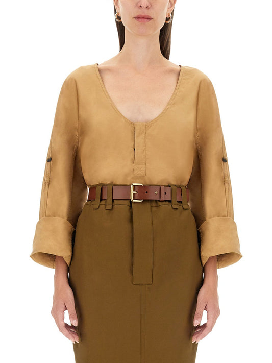 Saint Laurent Women Blusa Henley