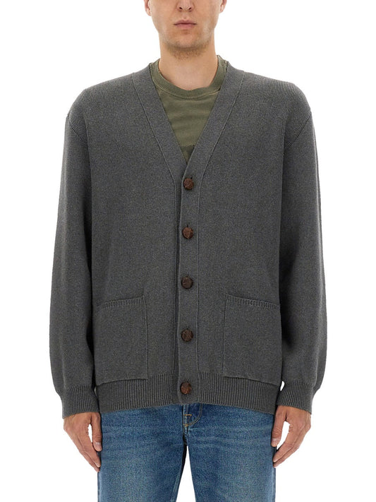 Golden Goose Men Logo Lapel Cardigan