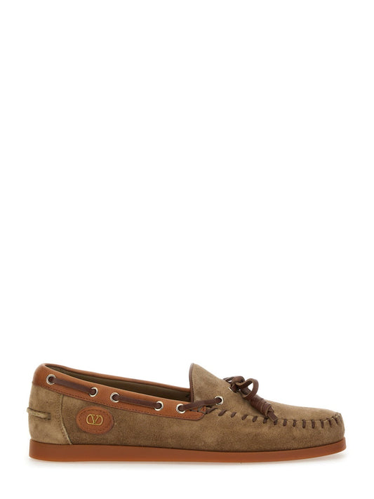 Valentino Garavani Men "Palm Avenue" Boat Moccasin