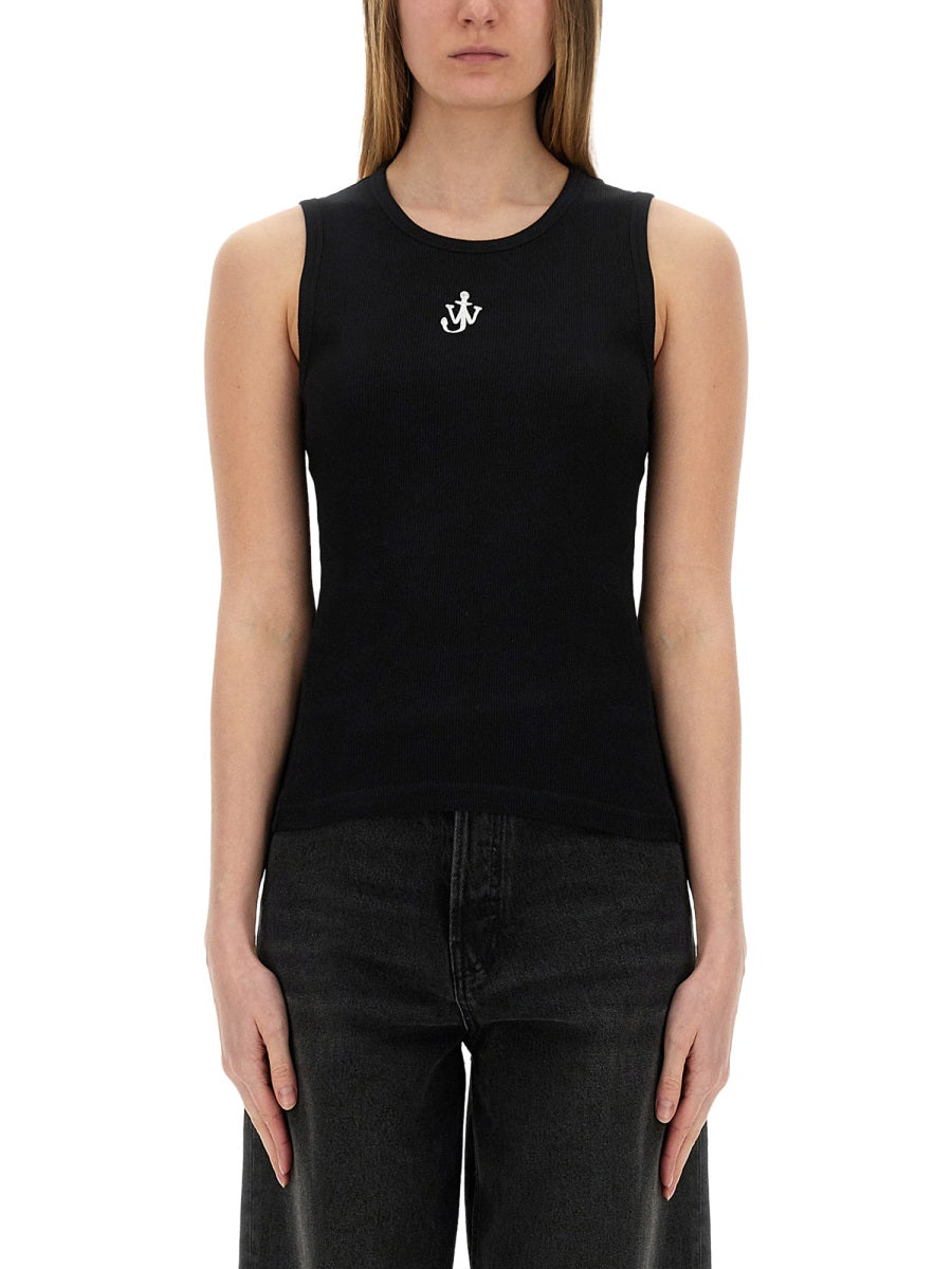 Jw Anderson Women "Anchor Jwa" Logo Tank Top