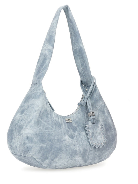 Ganni Women Medium "Bleached" Hobo Bag