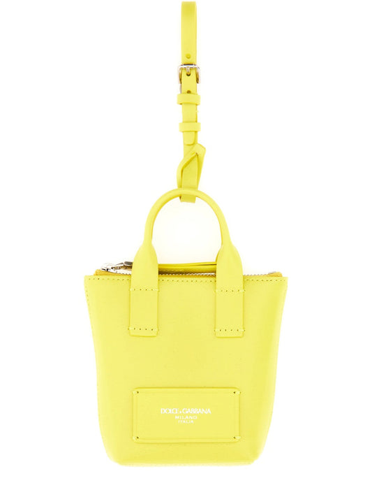 Dolce & Gabbana Unisex Leather "Minibag" Charm