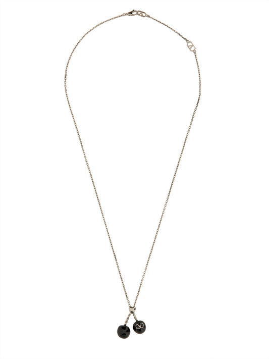 Valentino Garavani Men Chez Valentino Metal And Enamel Necklace
