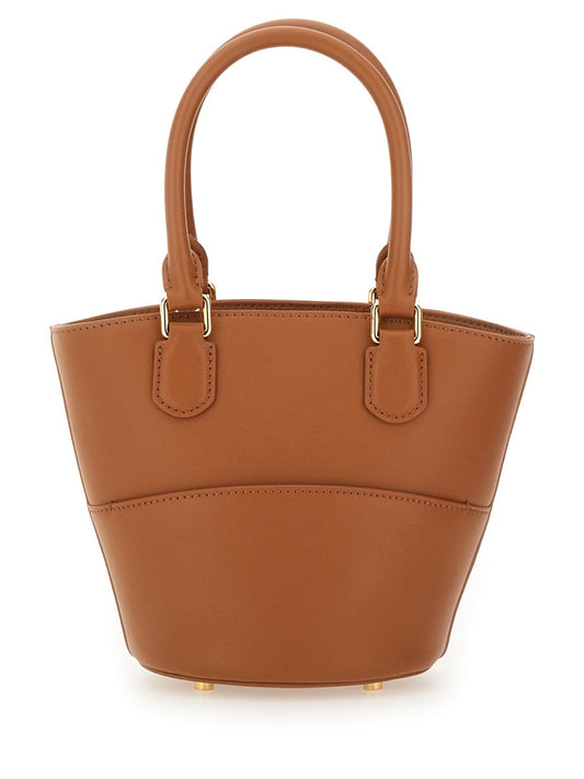 Self-Portrait Women Leather Tote Bag With Charm