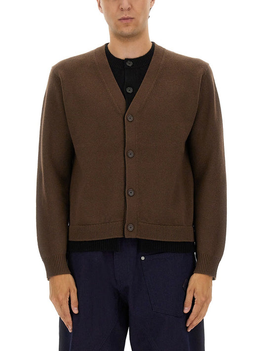 Jw Anderson Men Contrasting Layered Cardigan