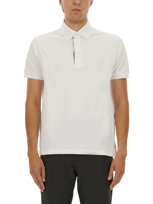 Etro Men Polo Shirt With Embroidered Pegasus