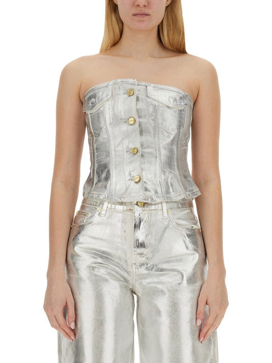 Ganni Women Denim Top