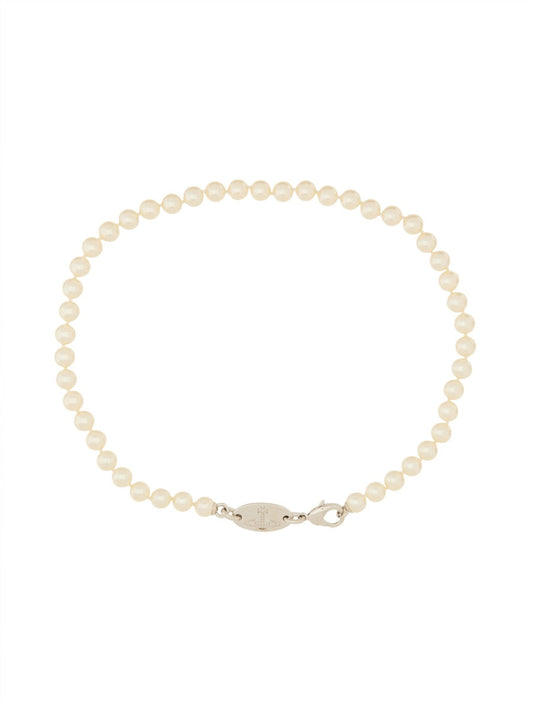 Vivienne Westwood Women "Stuart" Necklace With Swarowski Pearls