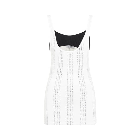 The Attico Flat Ribbed Jersey Tank Top Women