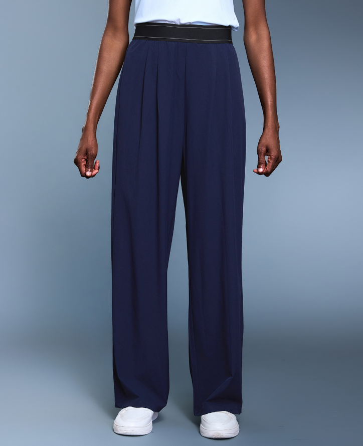 Autumn Casual Slimming Drooping Wide Leg Pants Loose Breathable Straight Sports Trousers Women