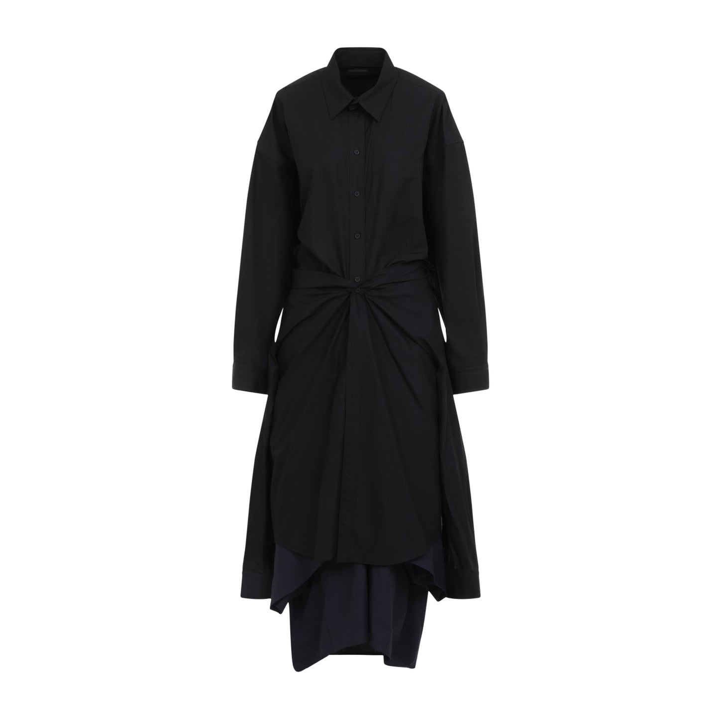 Balenciaga Maxi Patched Shirt Women