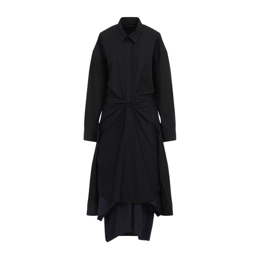 Balenciaga Maxi Patched Shirt Women