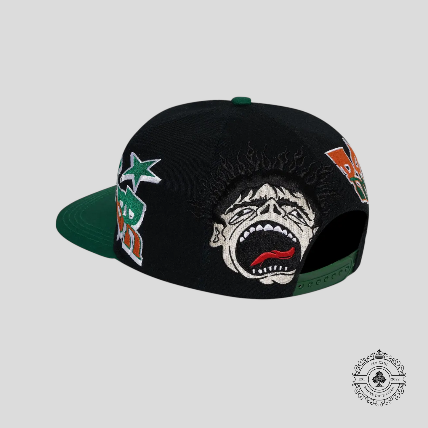 Hellstar Records Hat in Black/Green