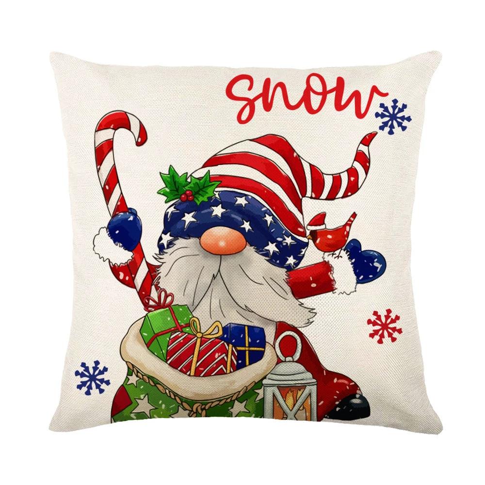 Mandotos Christmas Pillow Covers Snowflake Stamping