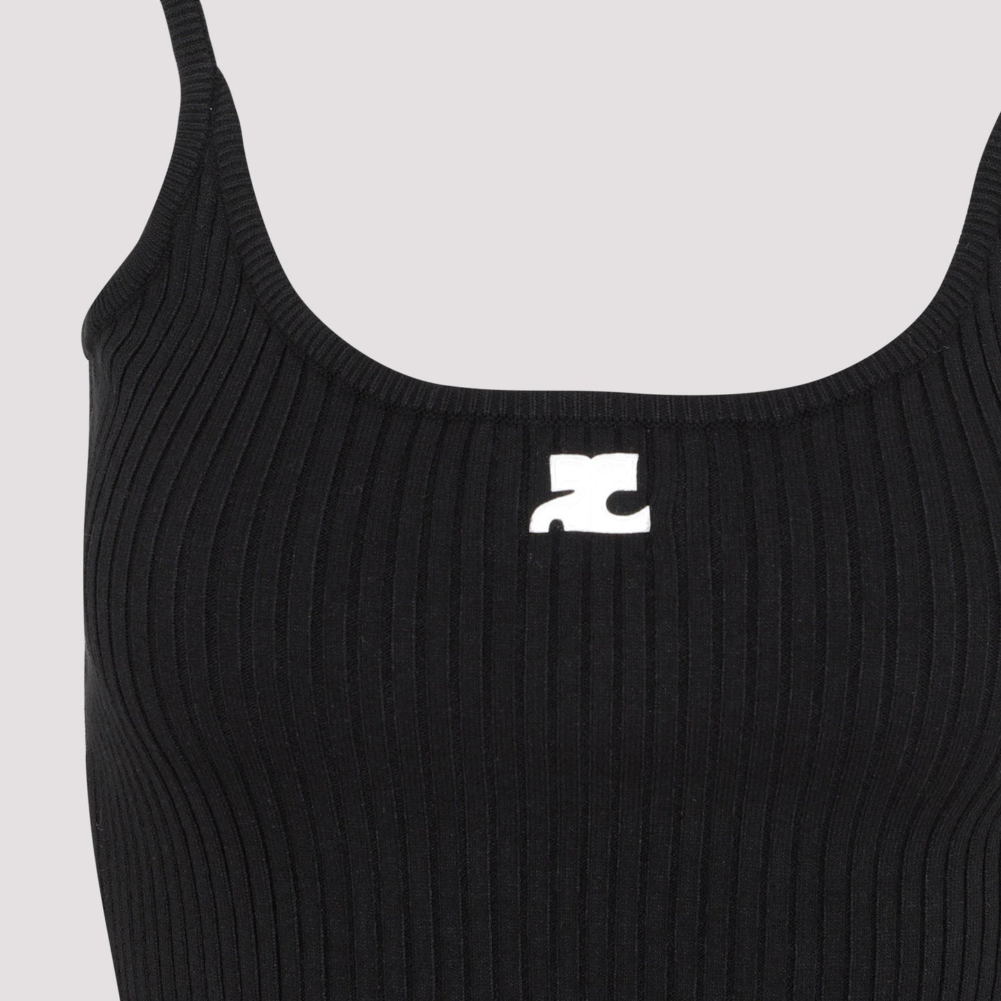 Courreges Rib Knit Tank Top Women