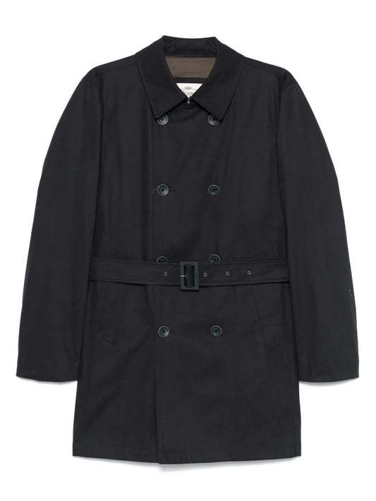 Herno Men Double-Breasted Trench Coat In Dean