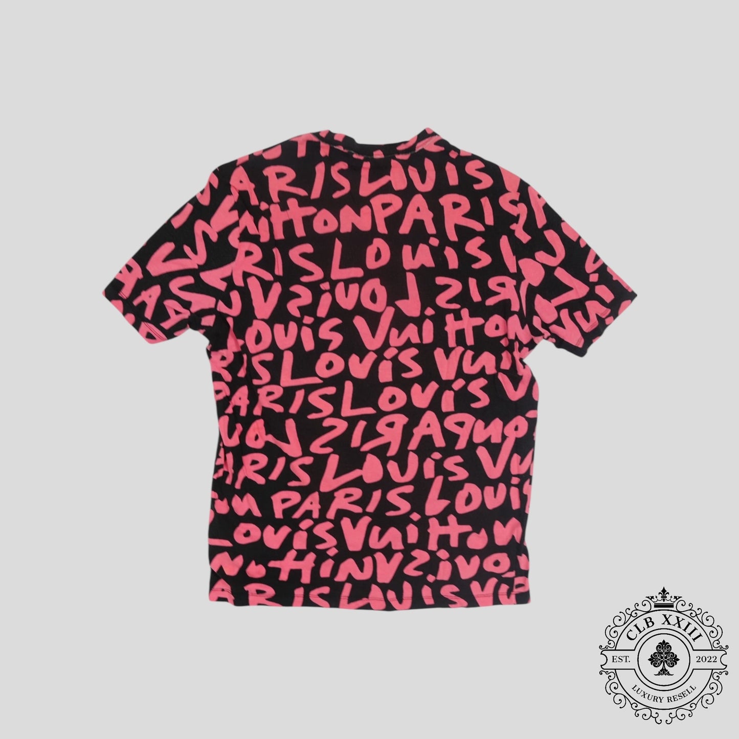 Louis Vuitton Stephen Sprouse Graffiti Tee in Black/Pink