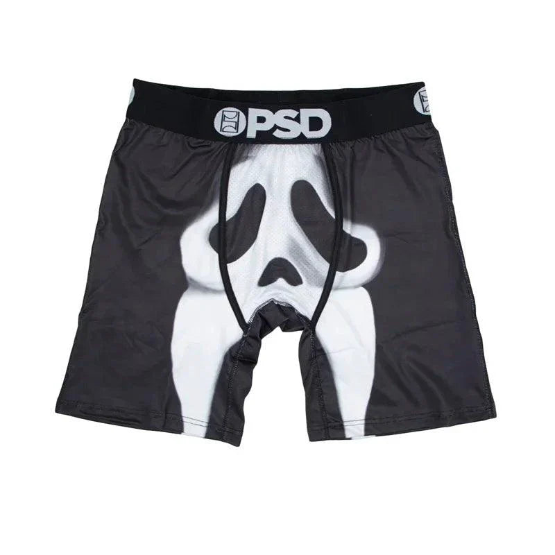 1Pcs Sexy Men Underwear Boxers Men's Panties Lingerie Breathable Printed Male Underpants Plus Size Man Boxer Briefs Mens Trunks