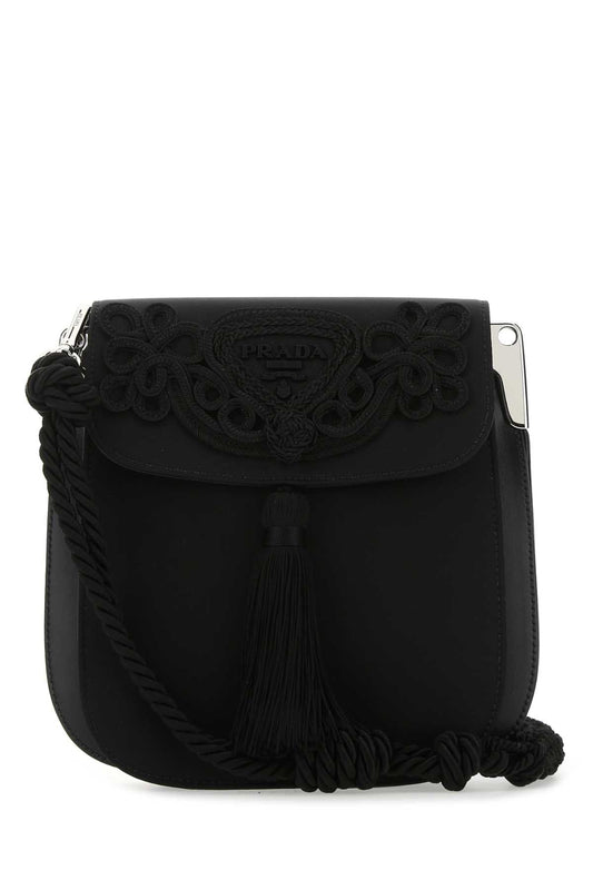 Prada Women Black Nylon Crossbody Bag