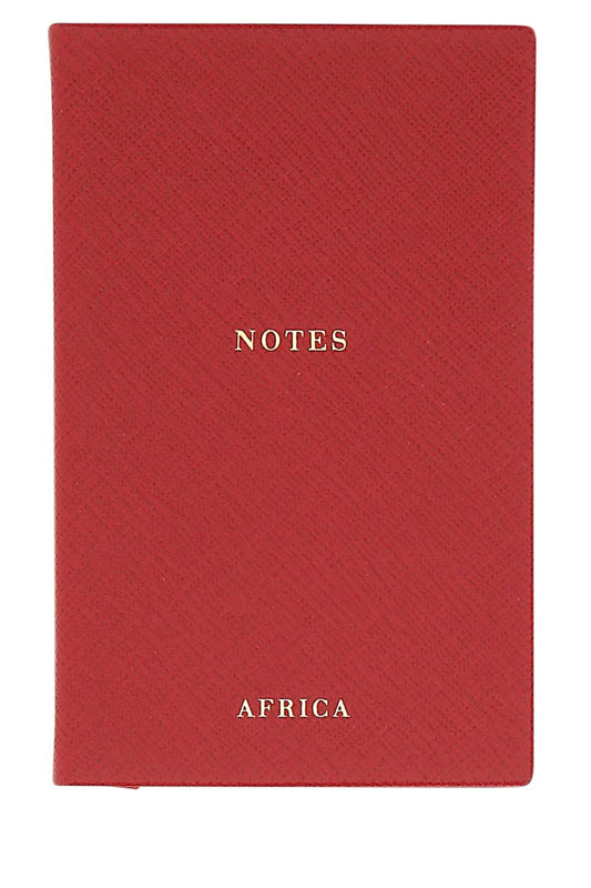 Prada Unisex Red Leather Africa Notebook