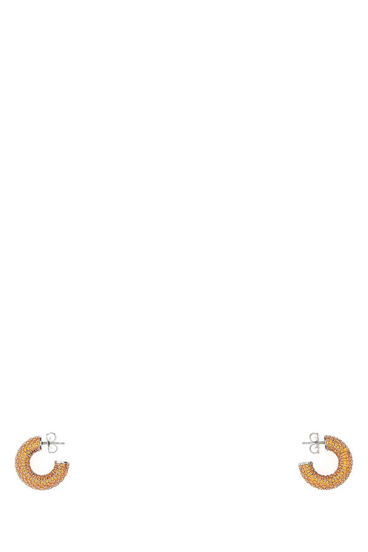 Amina Muaddi Women Embellished Metal Mini Cameron Earrings