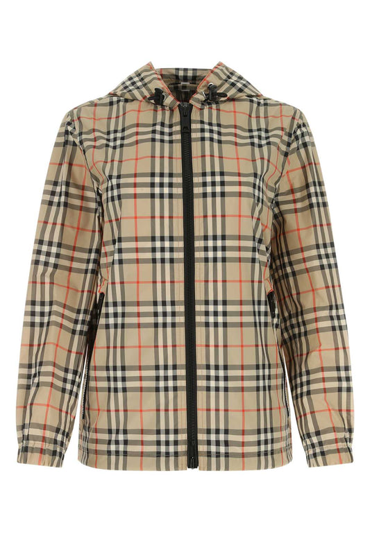 Burberry Women Embroidered Polyester Windbreaker