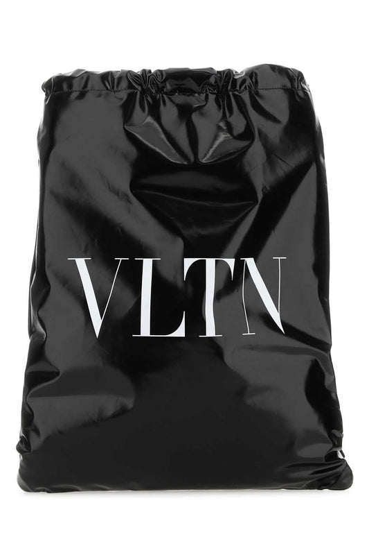 Valentino Garavani Men Black Leather Vltn Sack