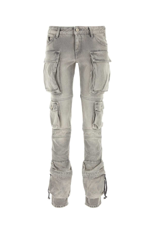 The Attico Women Grey Denim Jeans