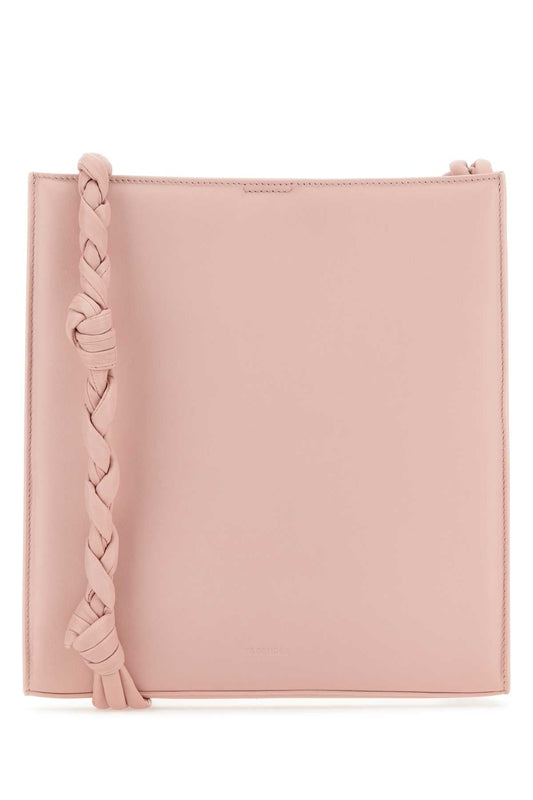 Jil Sander Women Pink Leather Tangle Shoulder Bag