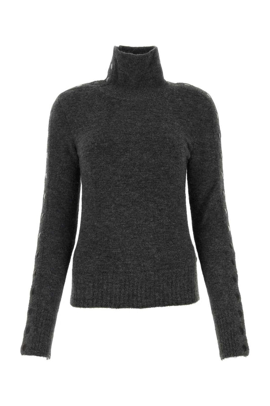 Isabel Marant Women Anthracite Nylon Blend Malo Sweater