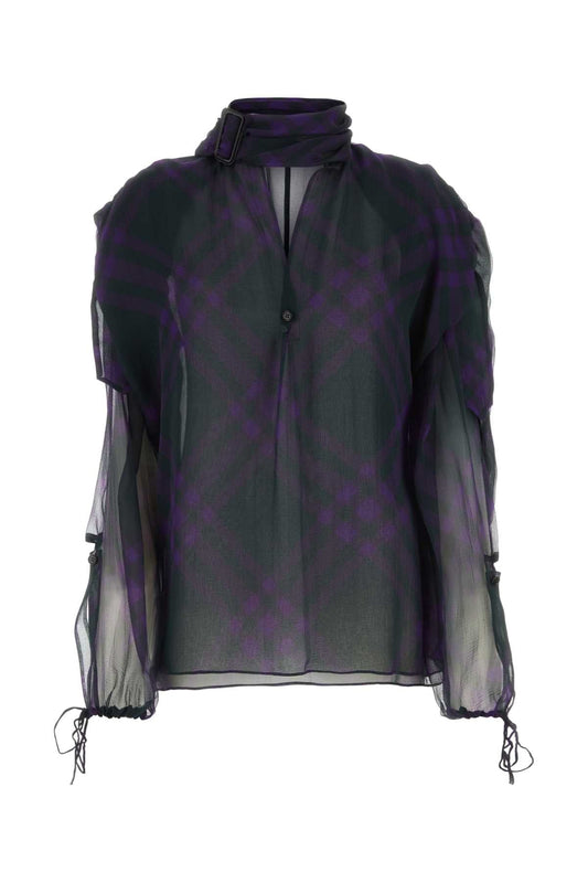 Burberry Women Printed Crepe Blouse